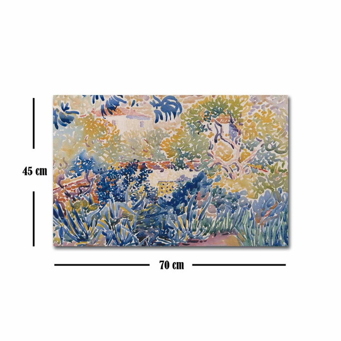 Wallity Cuadro Decorativo sobre Lienzo El jardín del artista en Saint-Clair (45 x 70 cm)
